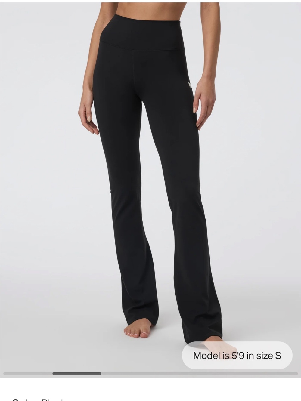 Vuori Womens High-Waisted Medium Olive Flare Leg Pants